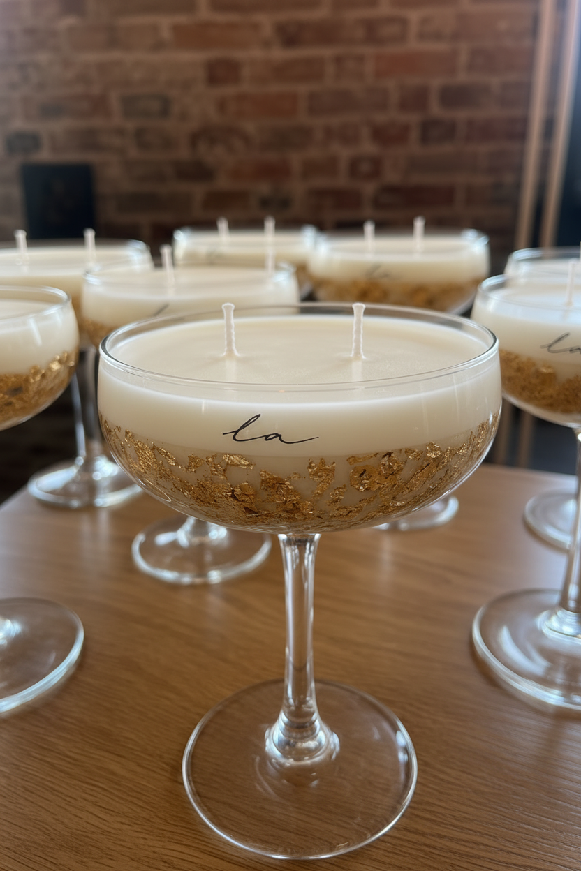 Champagne geurkaars
