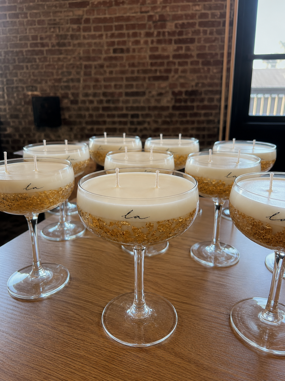 Champagne geurkaars