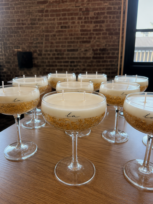 Champagne geurkaars